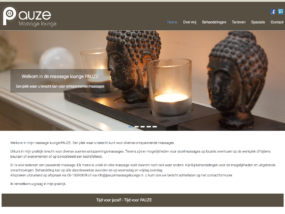WebMagix portfolio Pauze Massage Lounge
