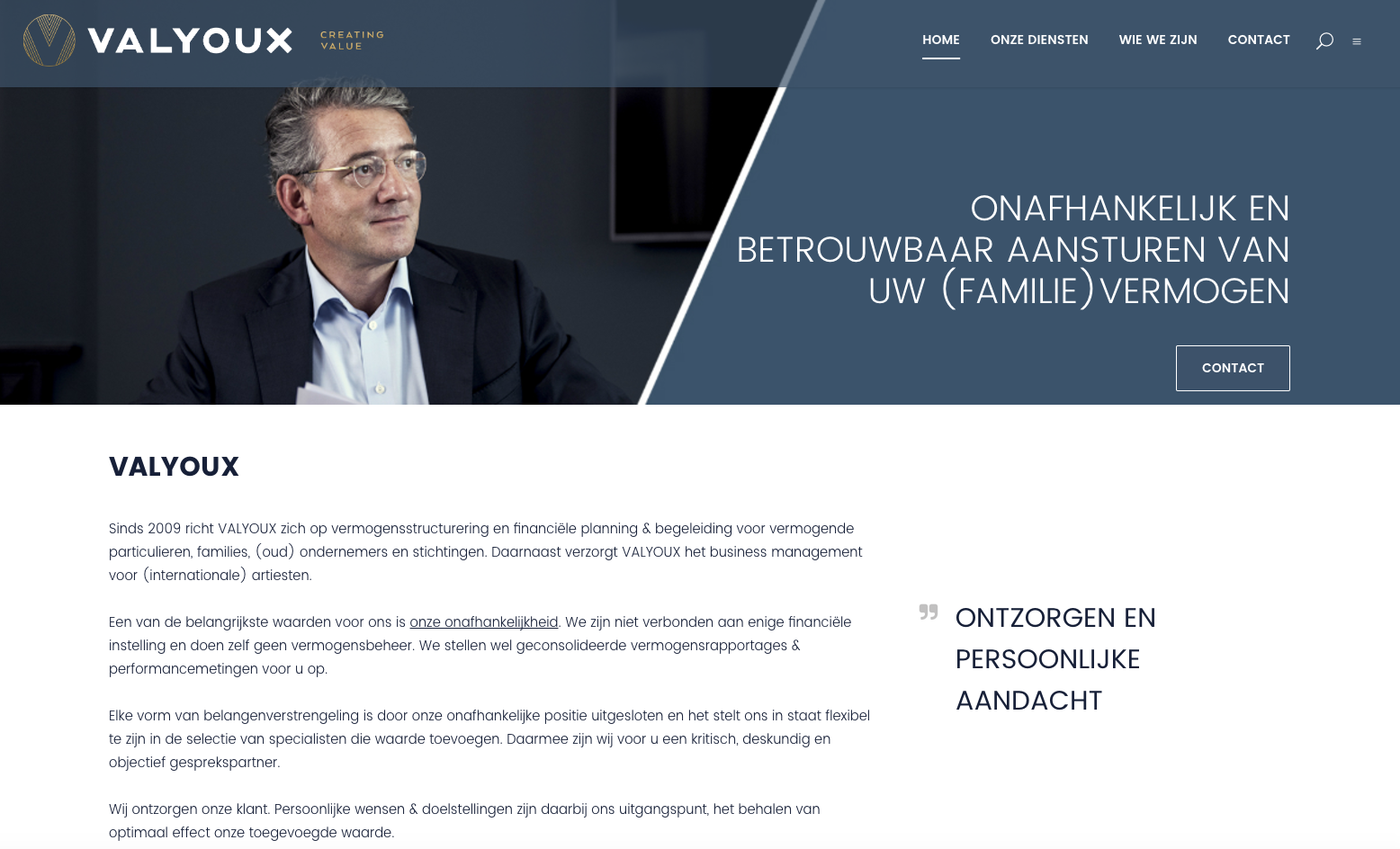 WebMagix portfolio Valyoux